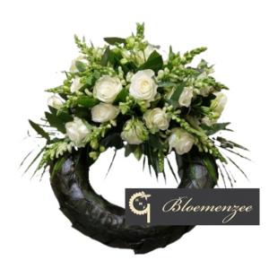 Rouwkrans wit