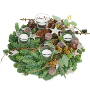 Natuurlijke adventskrans