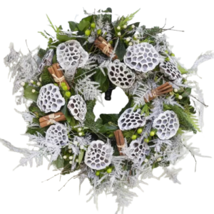 Kerstkrans Lotus Nieuwerkerk